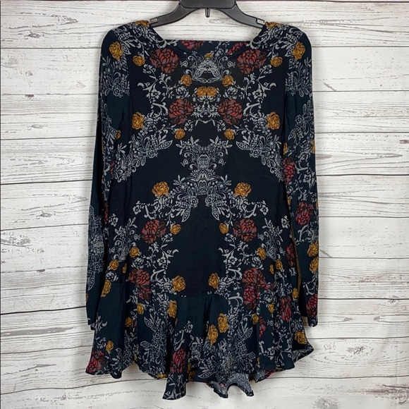 FREE PEOPLE Smooth Talker Tunic Dress in Raven XS - Picture 2 of 4